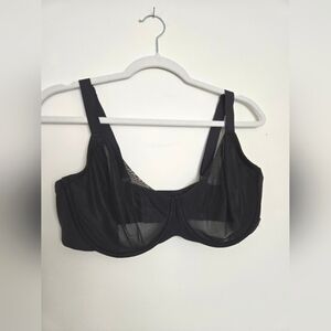 Skims black sheer mesh underwire bra | size 40DD